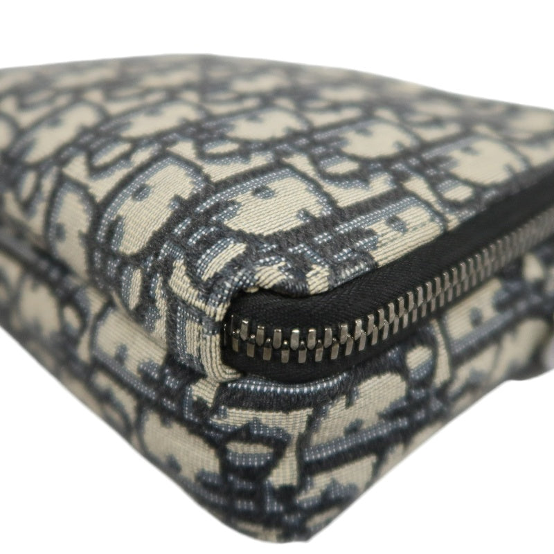 DIOR Oblique Blue Canvas Crossbody Bag