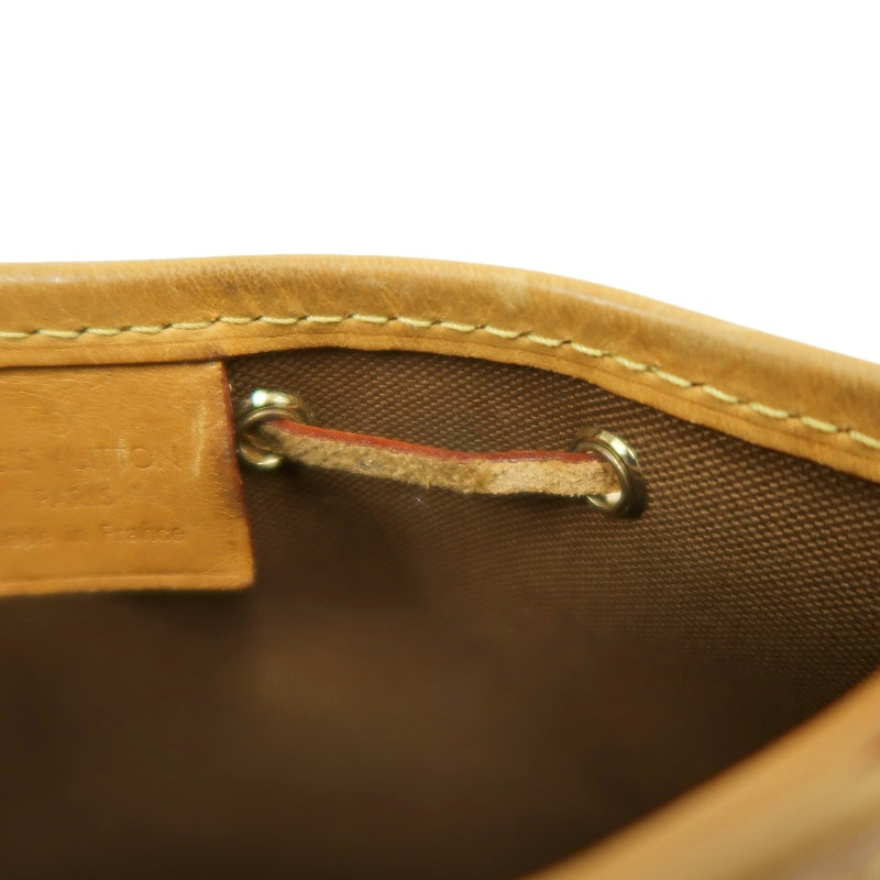 LOUISVUITTON Nano Noe Monogram Brown PVC Drawstring Bucket Shoulder Bag