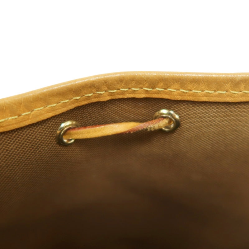 LOUISVUITTON Nano Noe Monogram Brown PVC Drawstring Bucket Shoulder Bag