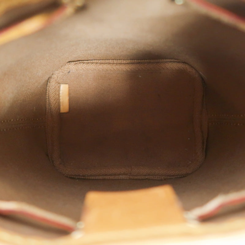 LOUISVUITTON Nano Noe Monogram Brown PVC Drawstring Bucket Shoulder Bag