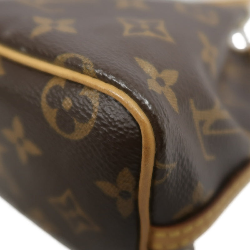 LOUISVUITTON Nano Noe Monogram Brown PVC Drawstring Bucket Shoulder Bag
