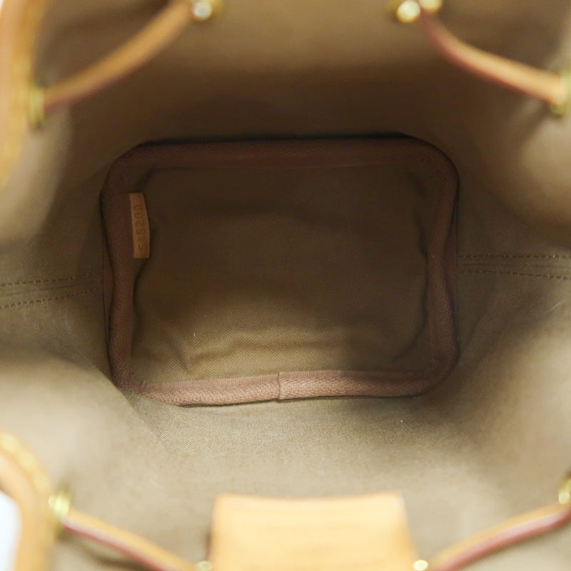 LOUISVUITTON Nano Noe Monogram Brown PVC Drawstring Bucket Shoulder Bag