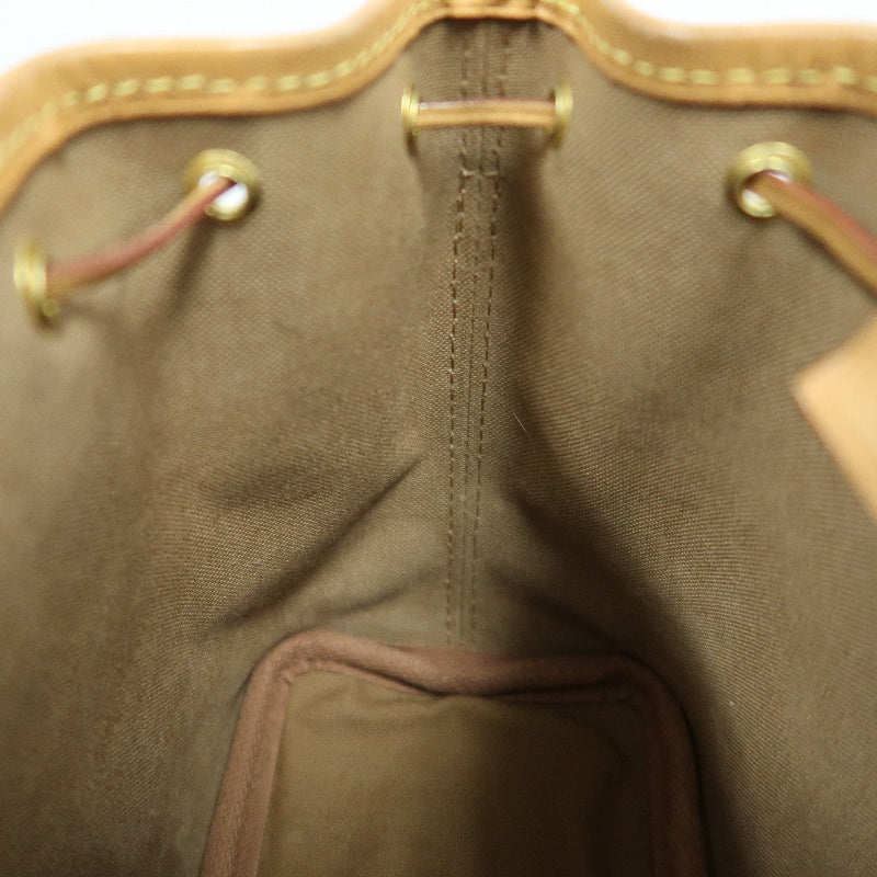 LOUISVUITTON Nano Noe Monogram Brown PVC Drawstring Bucket Shoulder Bag