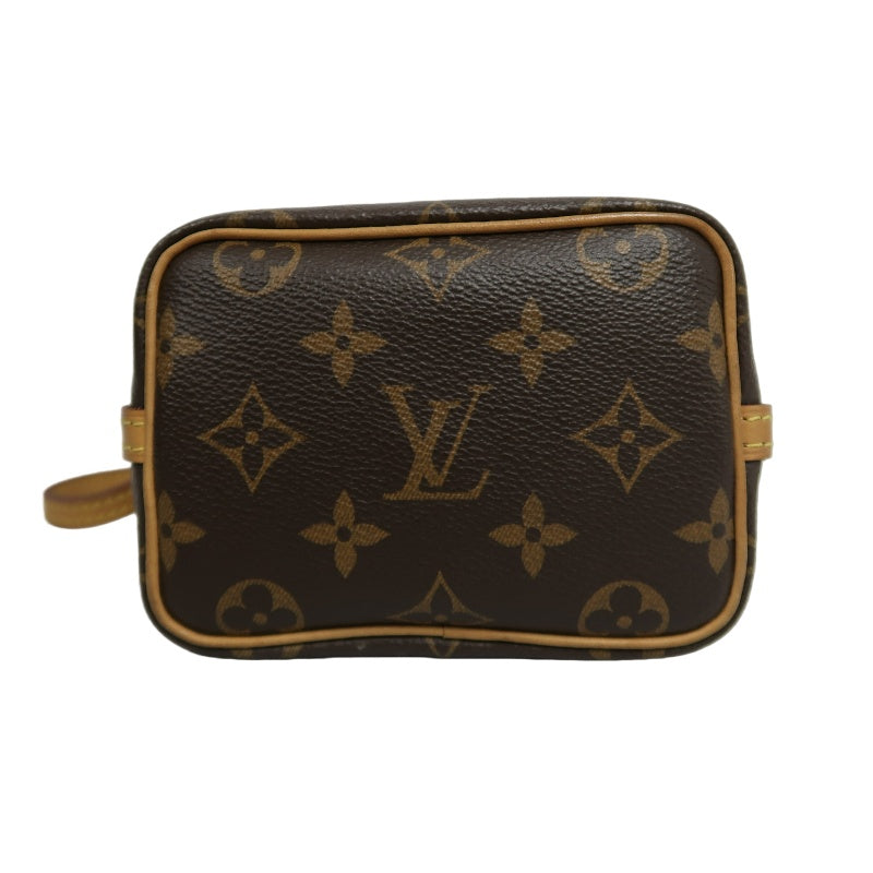 LOUISVUITTON Nano Noe Monogram Brown PVC Drawstring Bucket Shoulder Bag