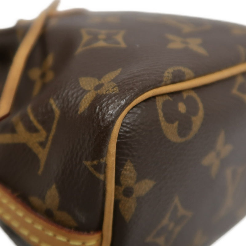 LOUISVUITTON Nano Noe Monogram Brown PVC Drawstring Bucket Shoulder Bag