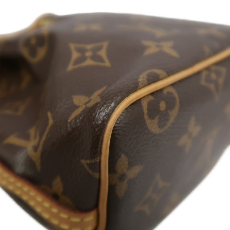 LOUISVUITTON Nano Noe Monogram Brown PVC Drawstring Bucket Shoulder Bag