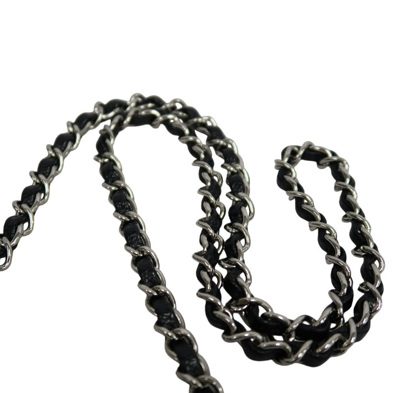 CHANEL Classic Flap Black Caviar Leather Quilted Flap Square Shoulder Bag With Silver Hardware