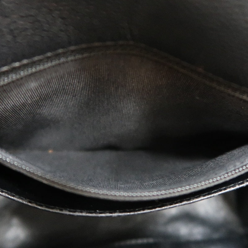CHANEL Classic Flap Black Caviar Leather Quilted Flap Square Shoulder Bag With Silver Hardware