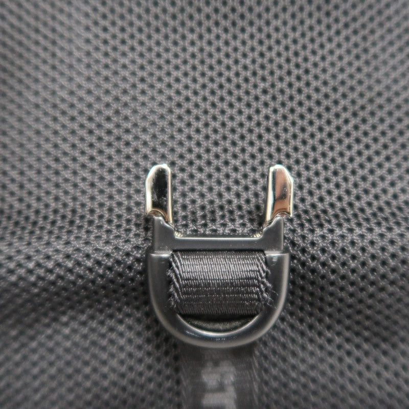 DIOR Oblique Navy Canvas Crossbody Bag With Silver Hardware