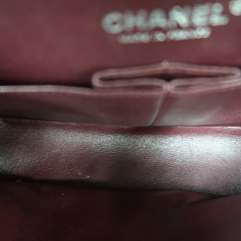 CHANEL Classic Flap Black Caviar Leather Quilted Flap Shoulder Bag With Silever Hardware