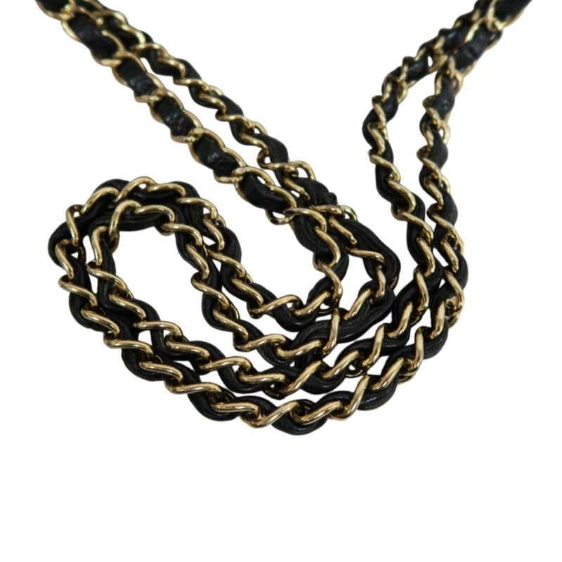 CHANEL Classic Flap Black Caviar Leather Quilted Flap Shoulder Bag With Gold Hardware