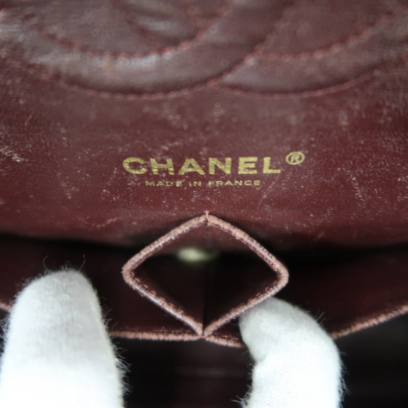 CHANEL Classic Flap Black Caviar Leather Quilted Flap Shoulder Bag With Gold Hardware