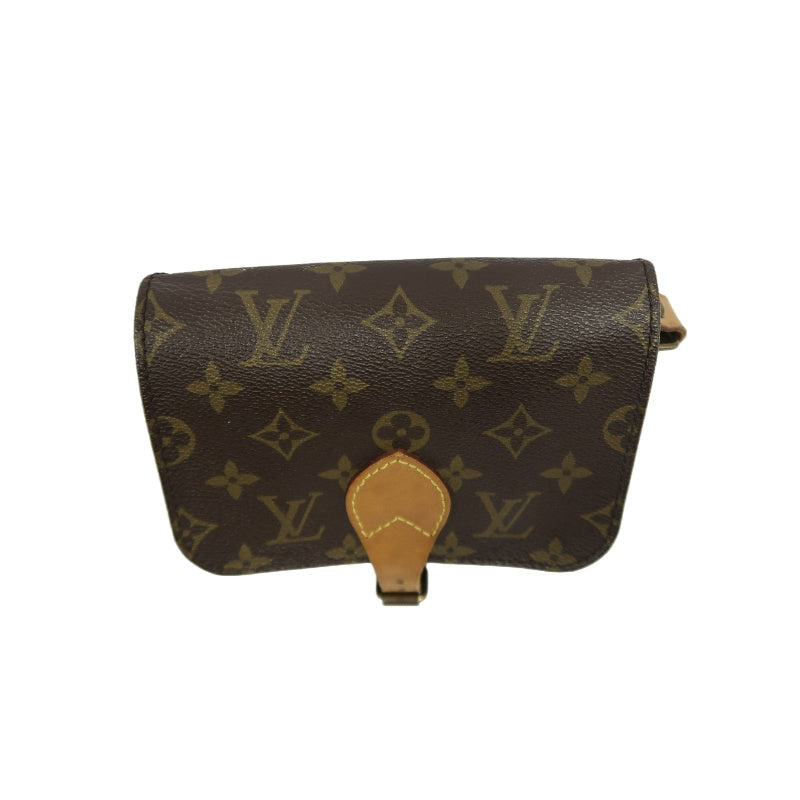 LOUIS VUITTON Monogram Mini Cartouchiere Shoulder Bag Brown PVC