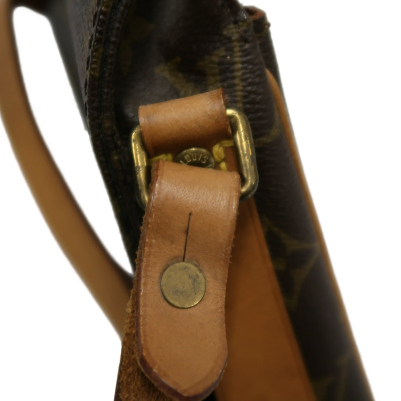 LOUIS VUITTON Monogram Mini Cartouchiere Shoulder Bag Brown PVC
