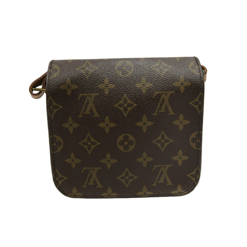 LOUIS VUITTON Monogram Mini Cartouchiere Shoulder Bag Brown PVC