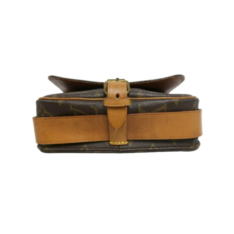 LOUIS VUITTON Monogram Mini Cartouchiere Shoulder Bag Brown PVC