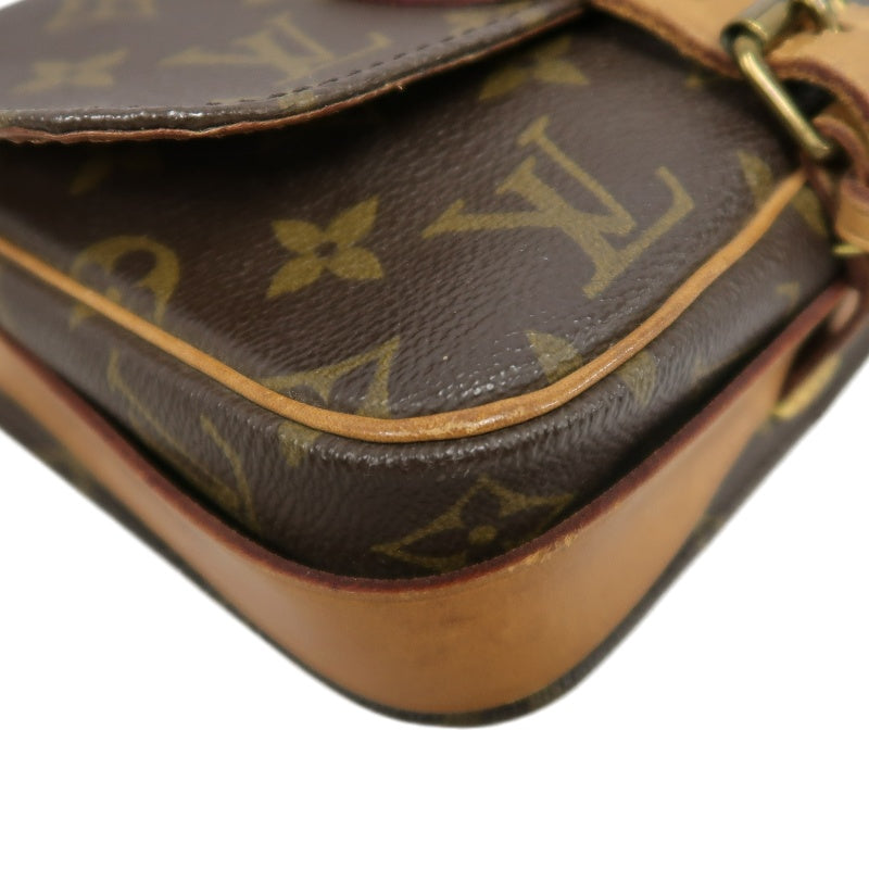 LOUIS VUITTON Monogram Mini Cartouchiere Shoulder Bag Brown PVC
