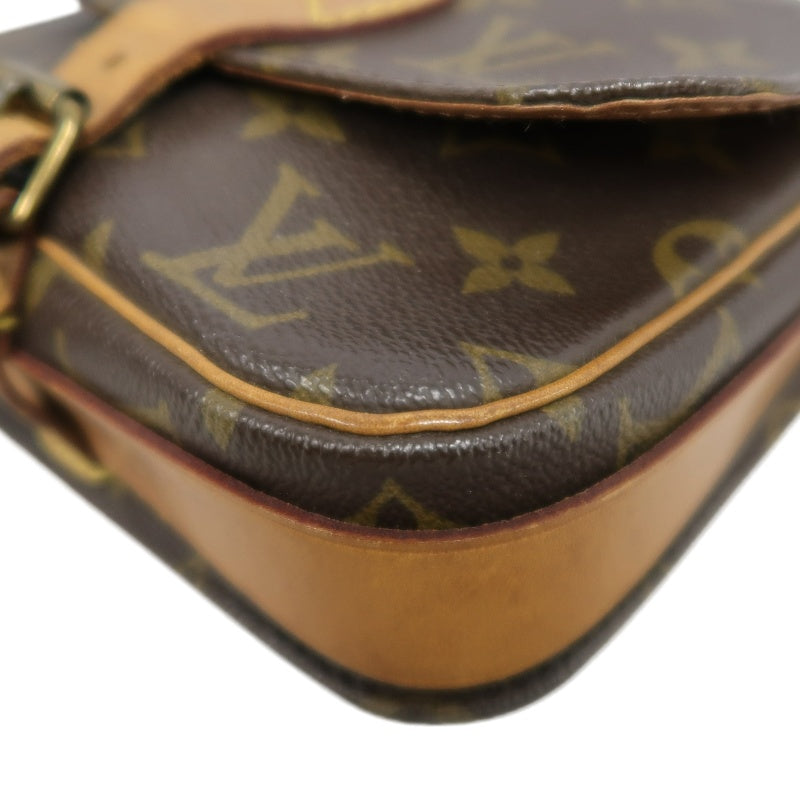 LOUIS VUITTON Monogram Mini Cartouchiere Shoulder Bag Brown PVC