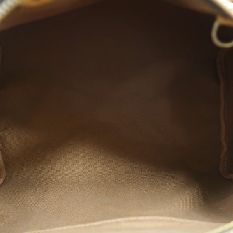 LOUIS VUITTON Monogram Speedy 30 Handbag Canvas Cowhide Brown Gold Hardware
