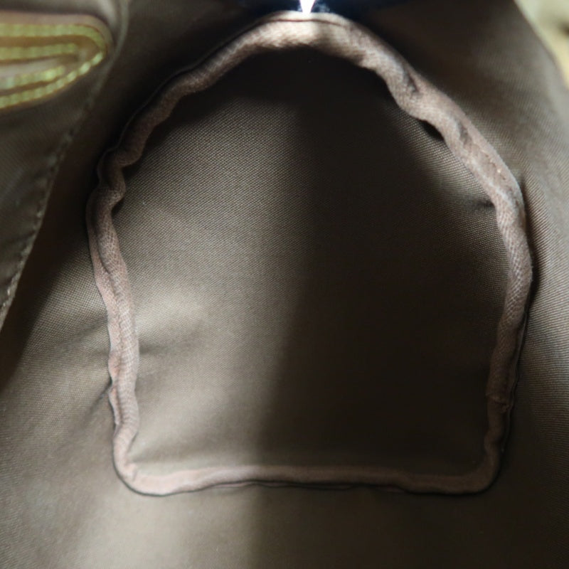 LOUIS VUITTON Monogram Speedy 30 Handbag Canvas Cowhide Brown Gold Hardware