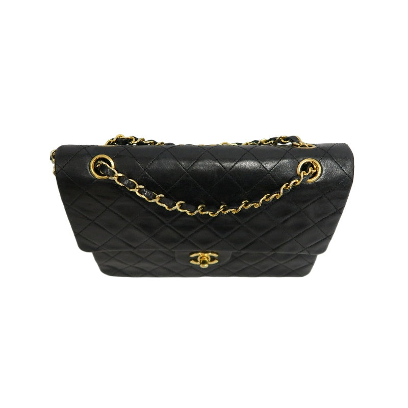 CHANEL Classic Maxi Jumbo Quilted Lambskin Double Flap Chain Shoulder Bag Black Soft Calfskin Gold CC Turnlock Hardware Spacious Capacity Iconic Vintage Timeless Classic Bag