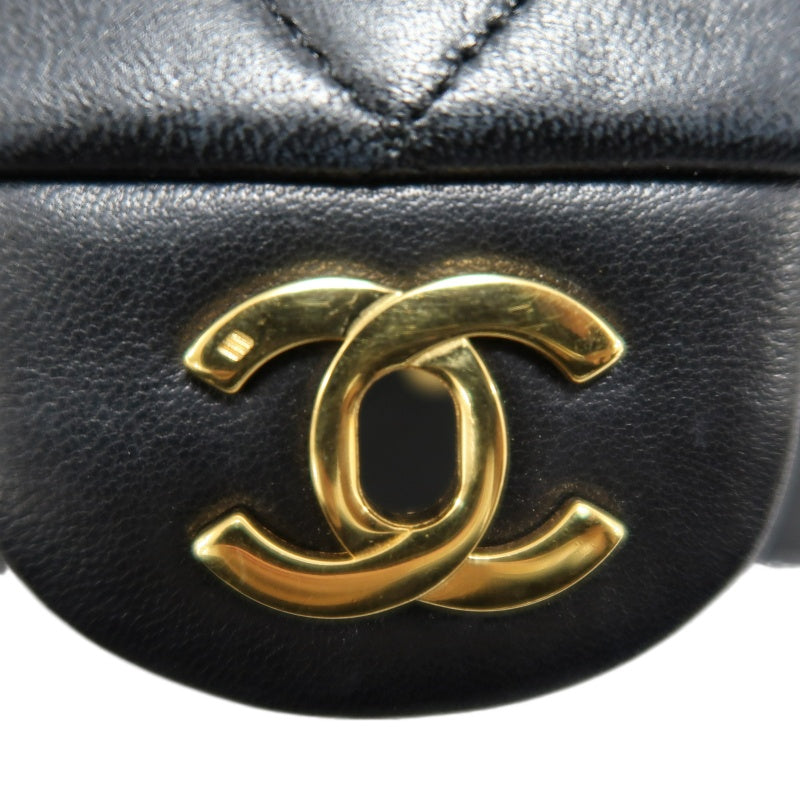 CHANEL Classic Maxi Jumbo Quilted Lambskin Double Flap Chain Shoulder Bag Black Soft Calfskin Gold CC Turnlock Hardware Spacious Capacity Iconic Vintage Timeless Classic Bag