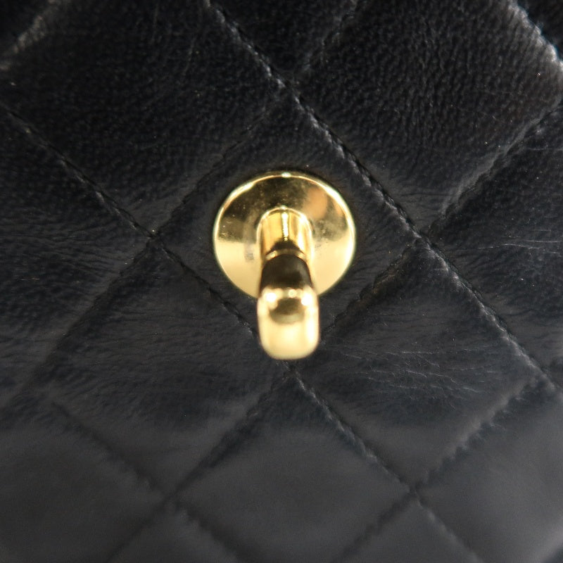 CHANEL Classic Maxi Jumbo Quilted Lambskin Double Flap Chain Shoulder Bag Black Soft Calfskin Gold CC Turnlock Hardware Spacious Capacity Iconic Vintage Timeless Classic Bag