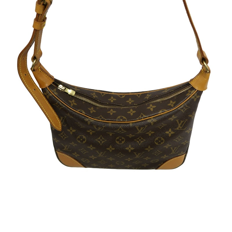 LOUIS VUITTON Boulogne Monogram Shoulder Bag PVC Brown