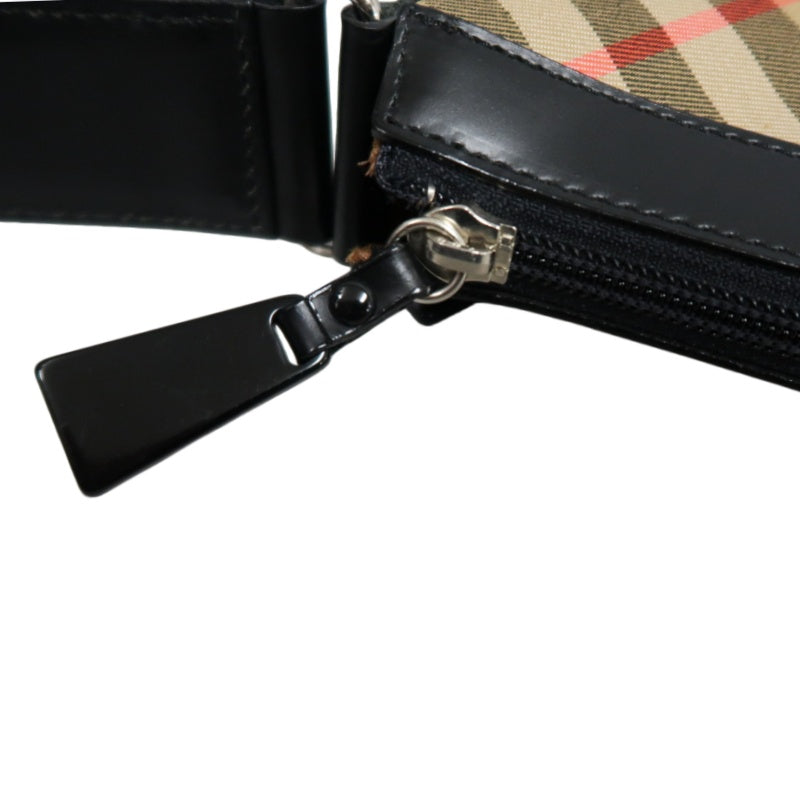 BURBERY  Check PVC Handbag Brown