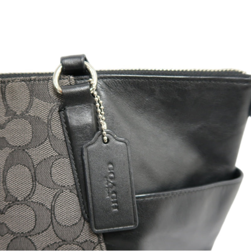 COACH Signature Canvas Tote Shoulder Bag black