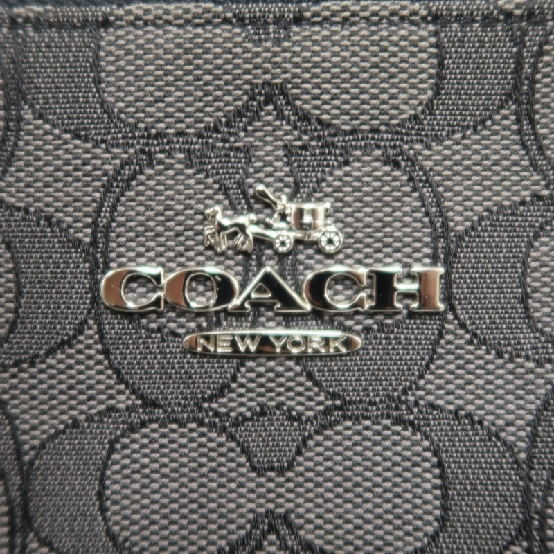 COACH Signature Canvas Tote Shoulder Bag black