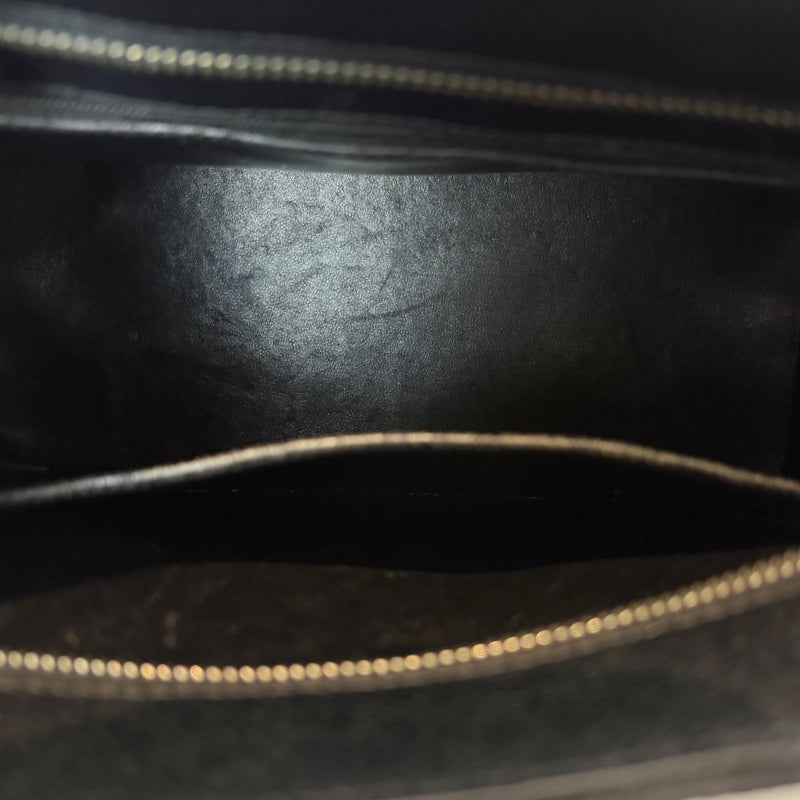 CHANEL Black Caviar Leather Hilton Vintage Reproduction Tote Handbag With Silver Hardware, Comes With Original Dust Bag