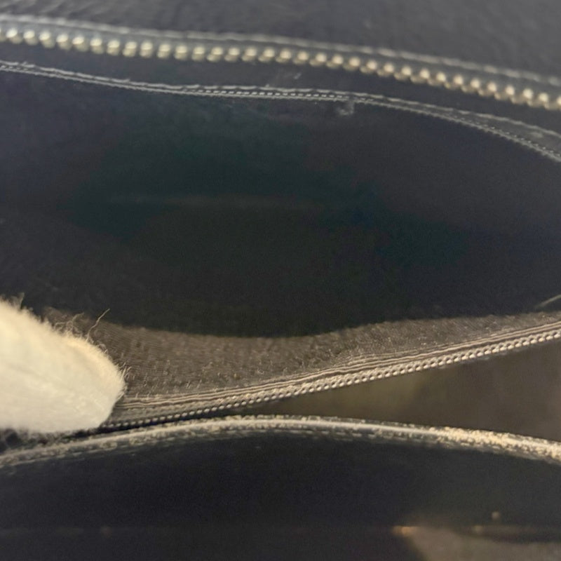 CHANEL Black Caviar Leather Hilton Vintage Reproduction Tote Handbag With Silver Hardware, Comes With Original Dust Bag