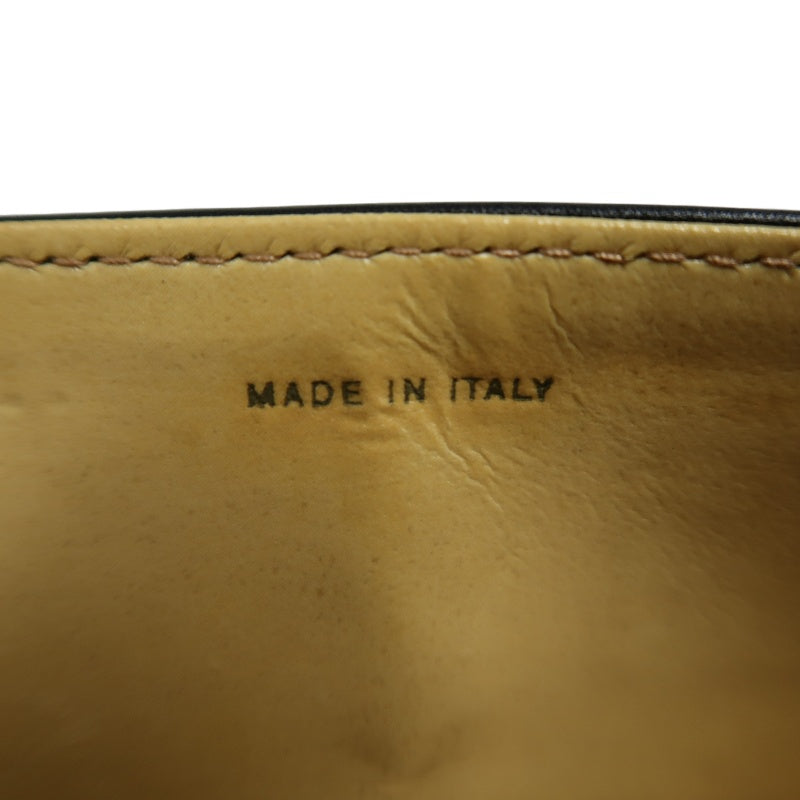 CELINE Triomphe Envelope Shoulder Bag Black Calfskin Gold Hardware Classic Triomphe Logo Plate Vintage Elegant Design