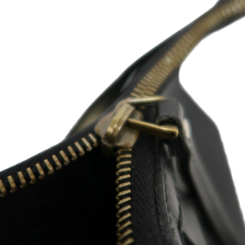 GUCCI Nylon Hobo One Shoulder Bag Black Gold Hardware