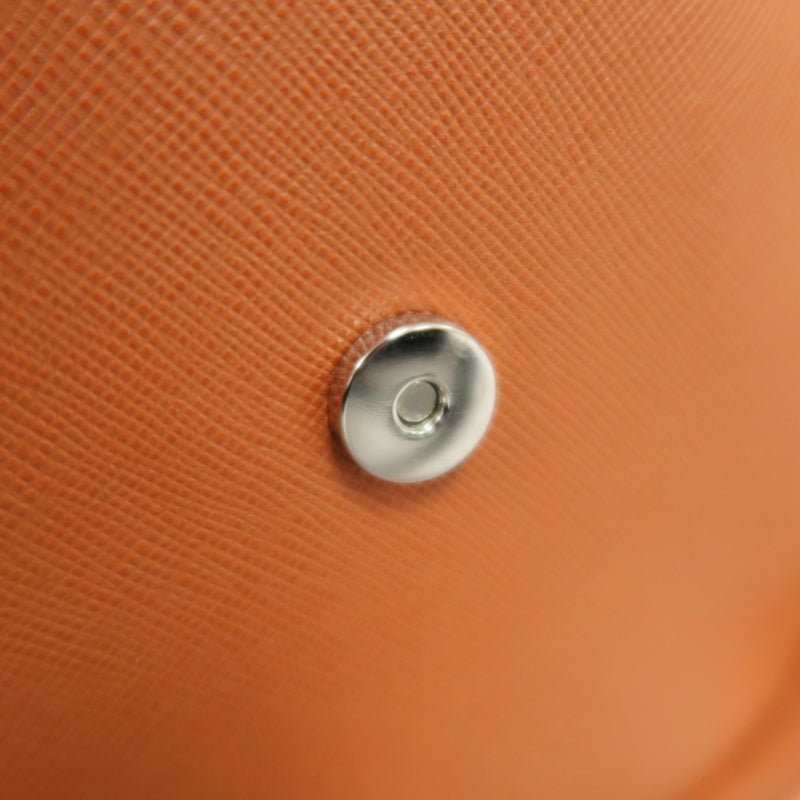 BURBERRY Orange PVC Boston Handbag With Silver Hardware