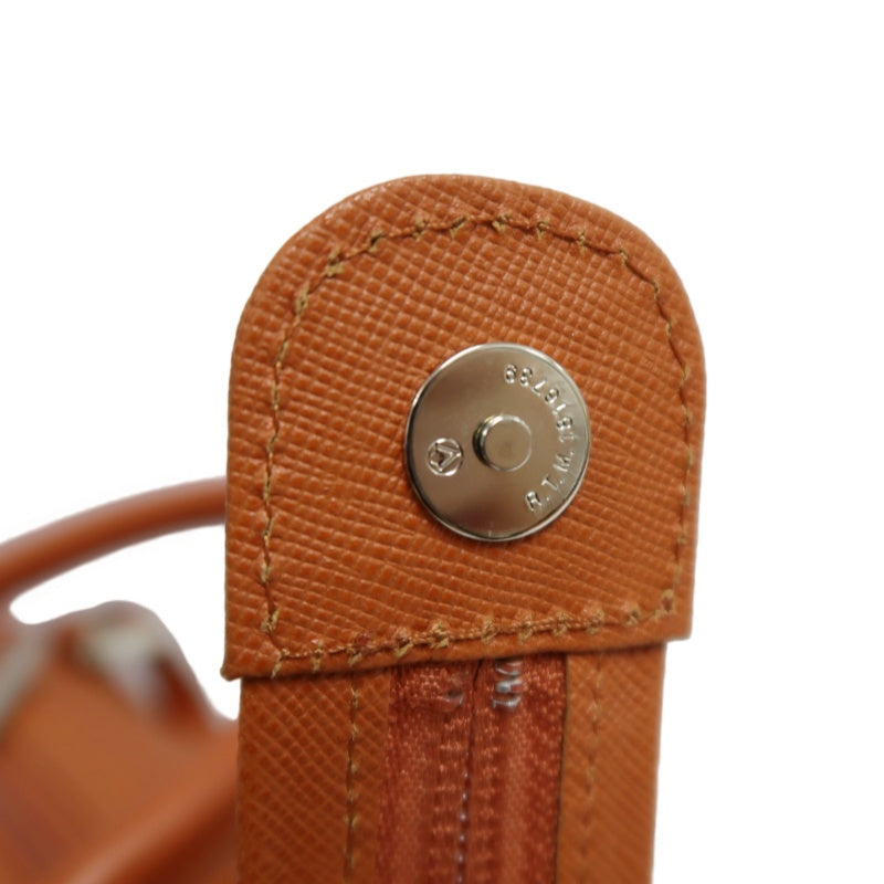 BURBERRY Orange PVC Boston Handbag With Silver Hardware