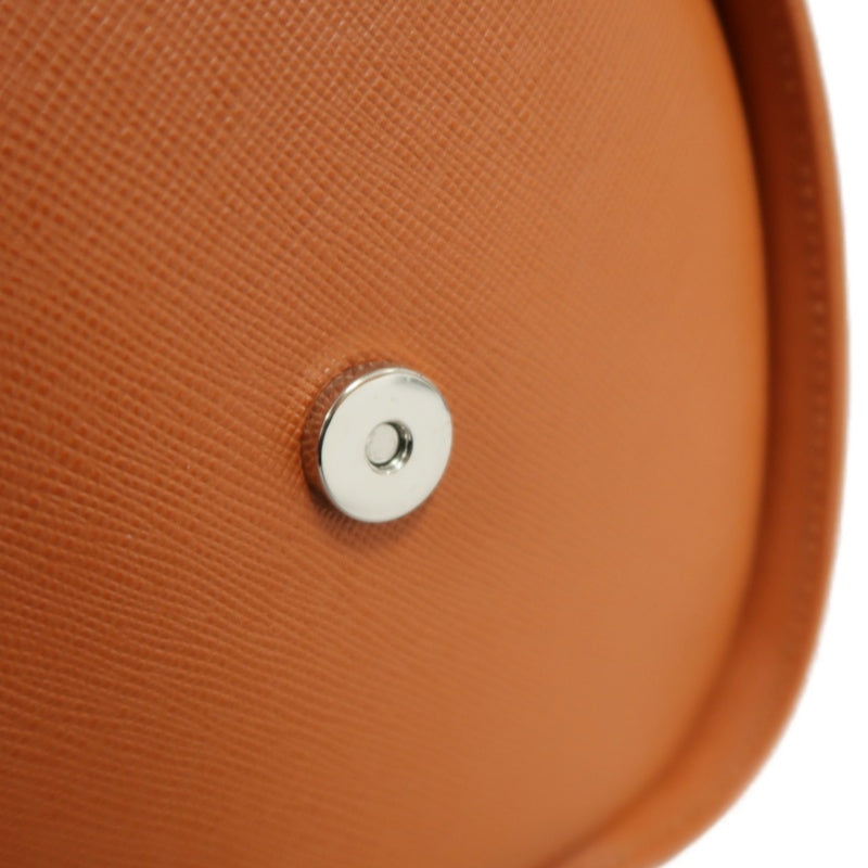 BURBERRY Orange PVC Boston Handbag With Silver Hardware