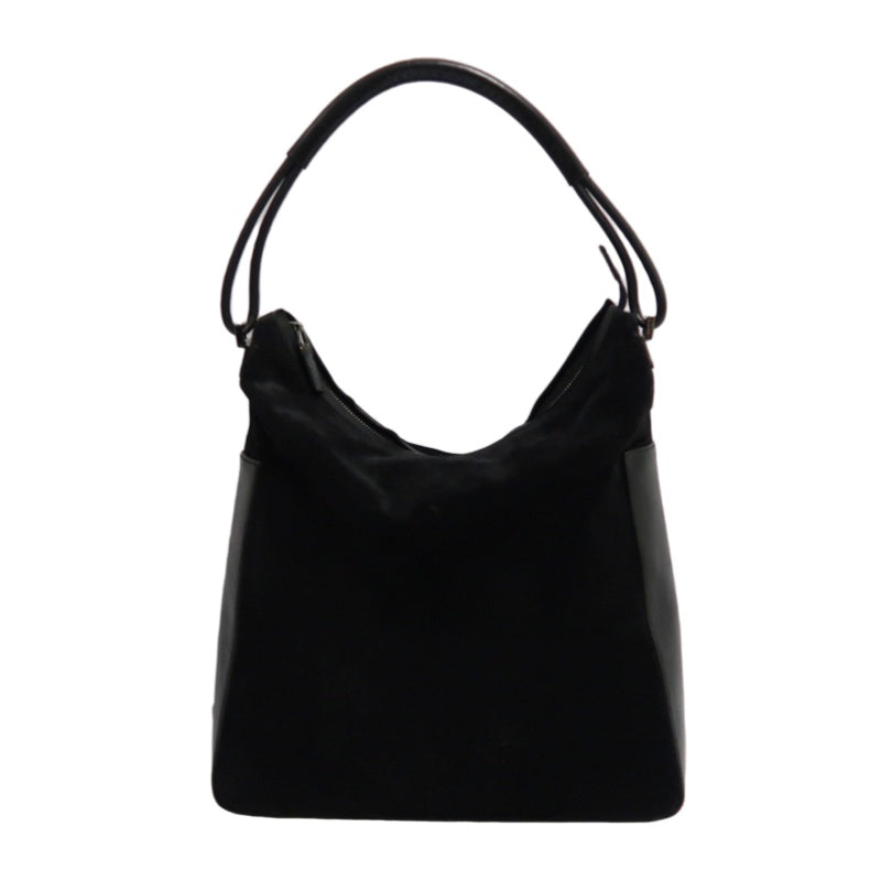 GUCCI Suede Underarm Shoulder Bag Black With Dust Bag