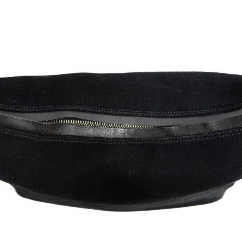GUCCI Suede Underarm Shoulder Bag Black With Dust Bag