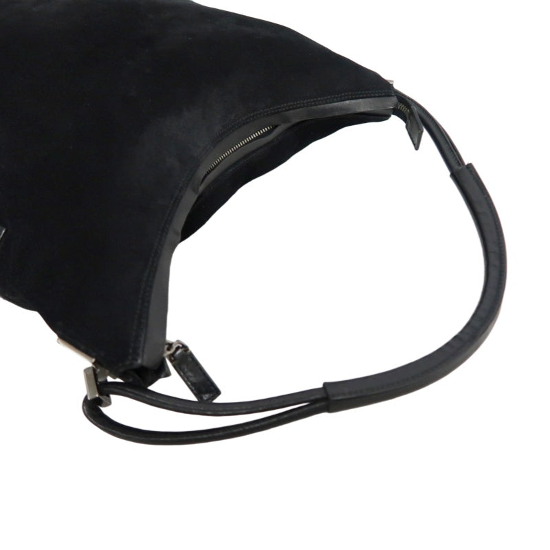 GUCCI Suede Underarm Shoulder Bag Black With Dust Bag
