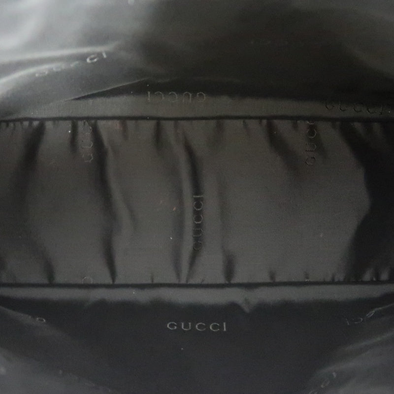 GUCCI Suede Underarm Shoulder Bag Black With Dust Bag