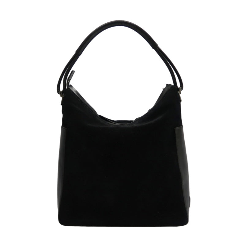 GUCCI Suede Underarm Shoulder Bag Black With Dust Bag