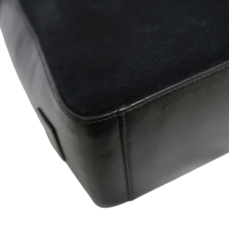 GUCCI Suede Underarm Shoulder Bag Black With Dust Bag