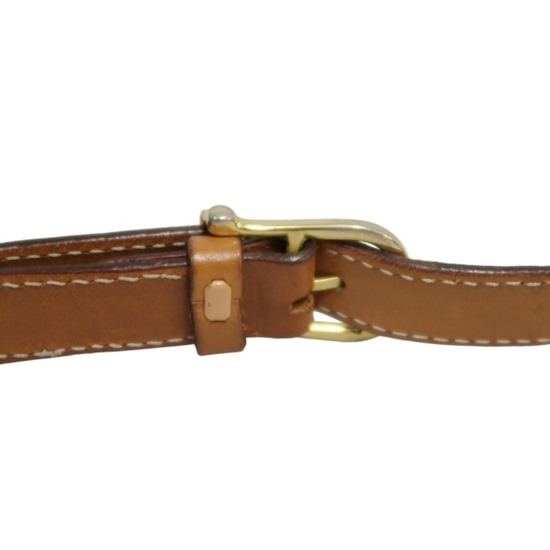 CELINE Vintage Macadam Monogram Beige PVC Canvas With Brown Leather Trim Envelope Shoulder Crossbody Bag