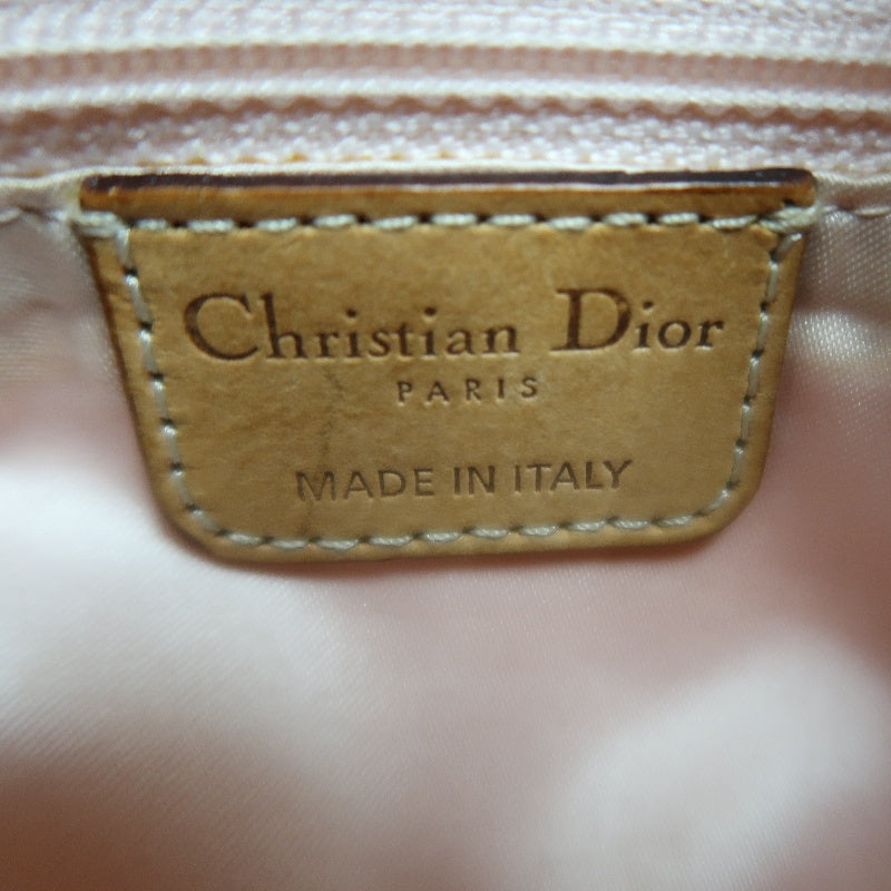 Christian Dior Trotter Mini Boston Bag Beige PVC Handbag