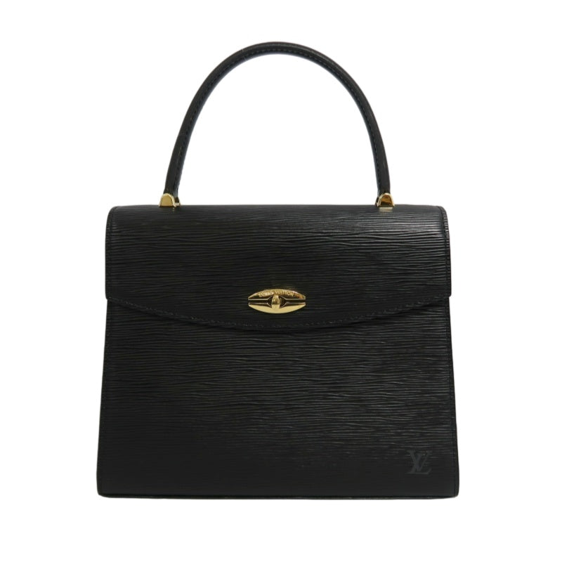 LOUIS VUITTON Marzellb Epi Leather Handbag Black Gold Hardware Vintage Elegant with Dust Bag
