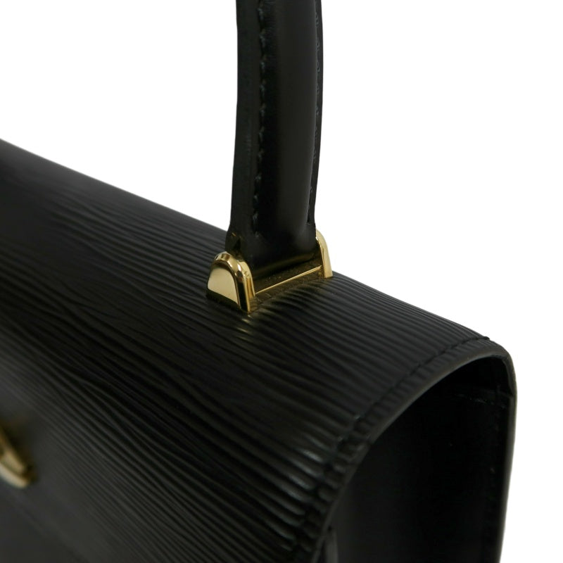 LOUIS VUITTON Marzellb Epi Leather Handbag Black Gold Hardware Vintage Elegant with Dust Bag