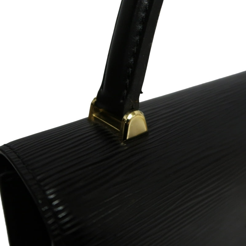 LOUIS VUITTON Marzellb Epi Leather Handbag Black Gold Hardware Vintage Elegant with Dust Bag