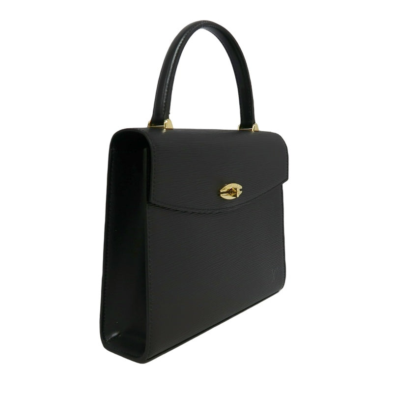 LOUIS VUITTON Marzellb Epi Leather Handbag Black Gold Hardware Vintage Elegant with Dust Bag